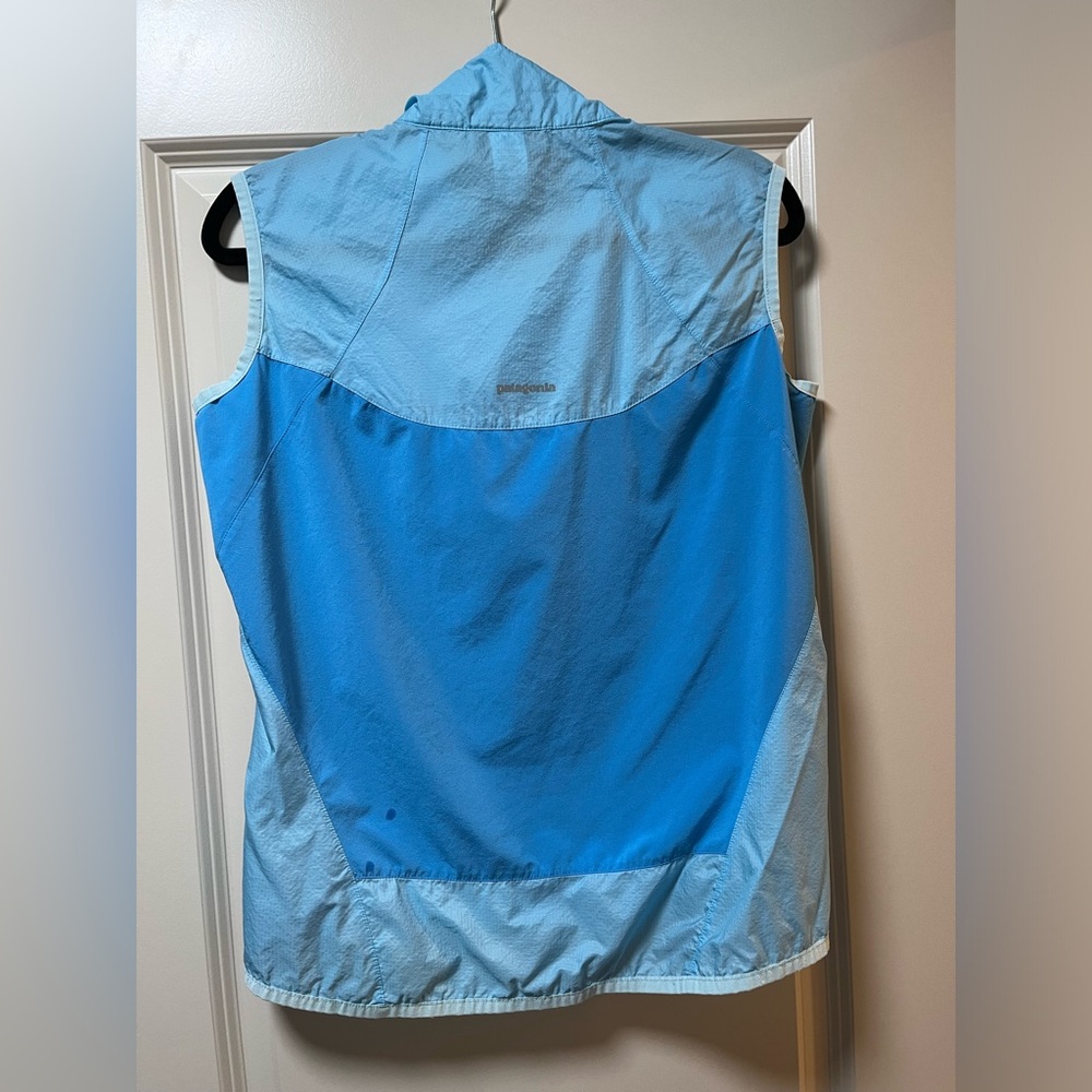 Patagonia Nine Trails Vest - Women Large (Ultralight running) Turquoise Hiking - Picture 3 of 4